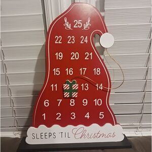 Santa Hat 24 Days To Christmas Countdown Decoration